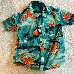 Billabong Hawaiian button up kids shirt